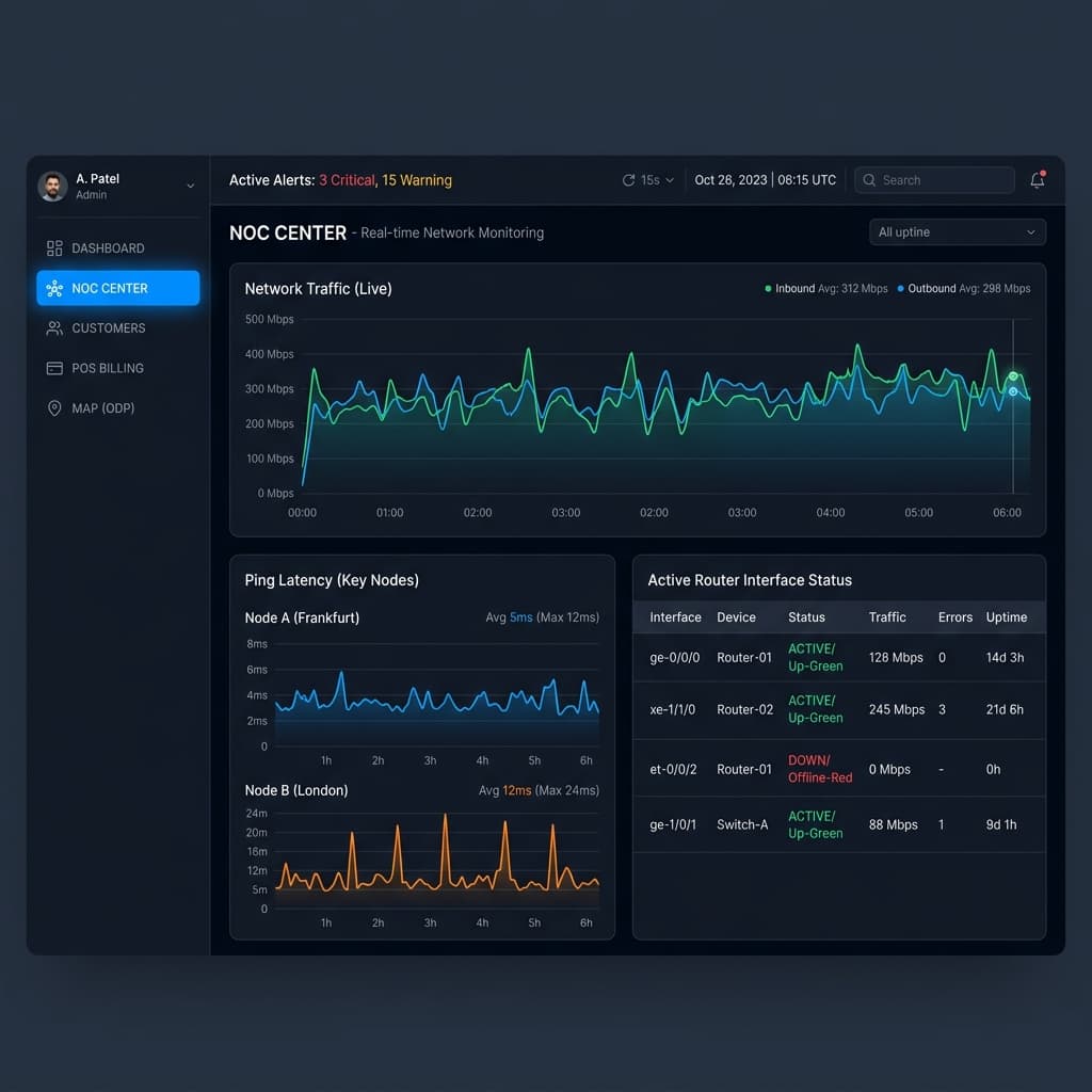 NOC & RouterOS Monitor